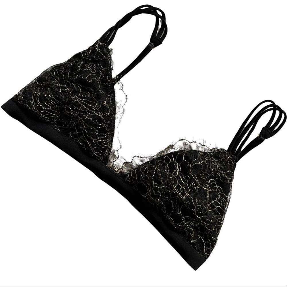 Beach Bunny Black Lace Bikini Top
